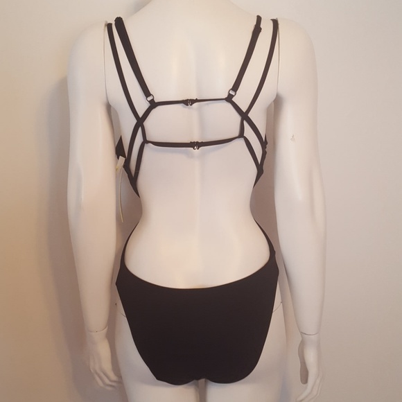 Gianni Bini Senorita plunge one piece swimsuit - Picture 5 of 10